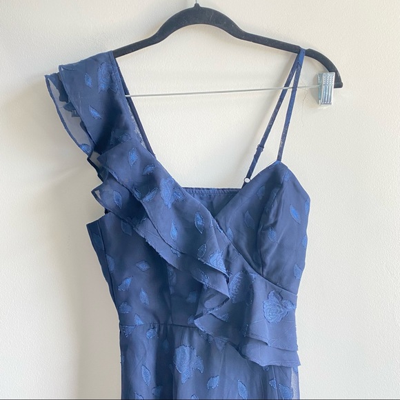 Lulu's Forever Be Floral Navy Blue Maxi Dress - Picture 4 of 6